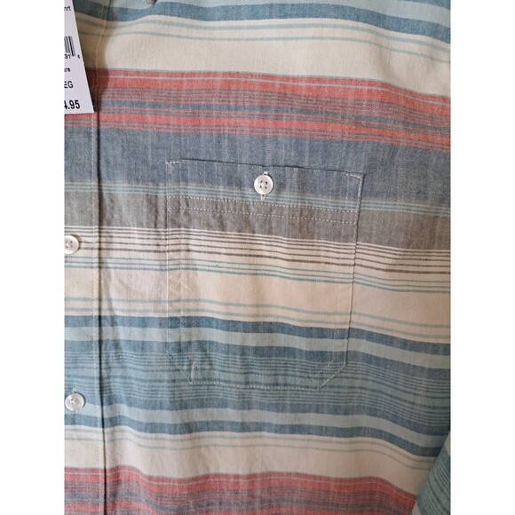 L.L. Bean Traditional Fit Mens Button Up Shirt Deep Azure Size XL Reg NWT - Picture 3 of 6